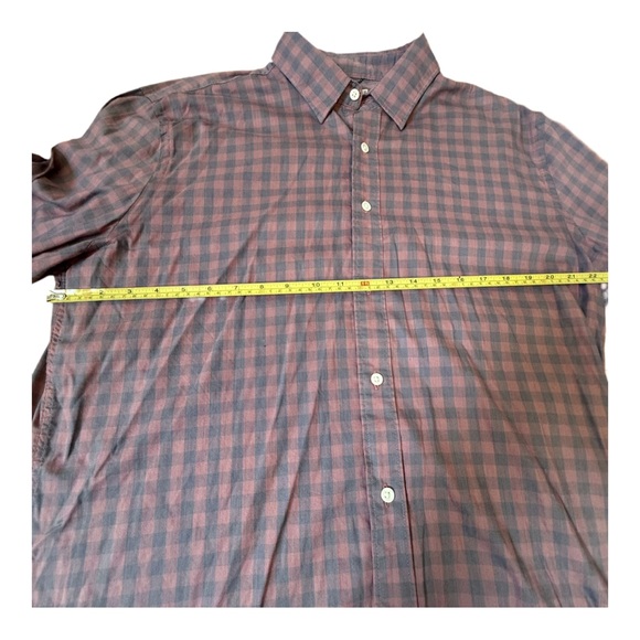 Faherty Brick and Charcoal Plaid Shirt - Picture 6 of 6